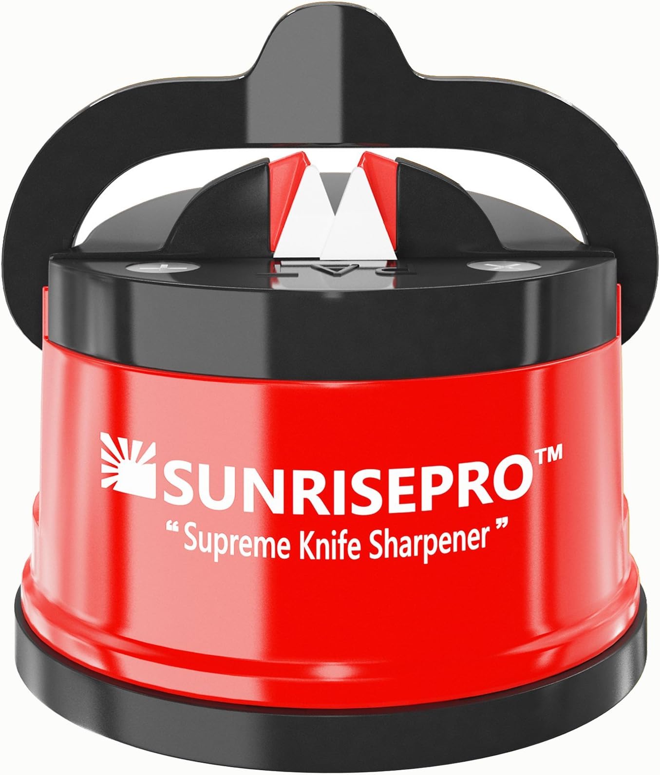 SunrisePro Knife Sharpener, USA patented, Original, Red