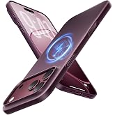 TORRAS Magnetic Slim Fit for iPhone 18 Pro Max Case Thin, Burgundy Purple | Fit for MagSafe, Matte Hard Bayer PC Material, Anti-scratch, 6.9-inch OriginFit, 18 ProMax Case Lightweight Protective