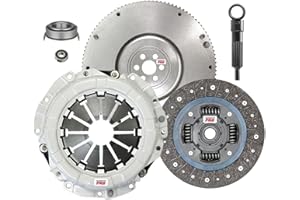 ClutchMaxPRO Heavy Duty OEM Clutch Kit with Flywheel Compatible with 1989-1998 Geo Tracker Asuna sunrunner Chevy Tracker Ponitac Sunrunner Suzuki Sidekick X-90 (CP04137HDFW-CK)