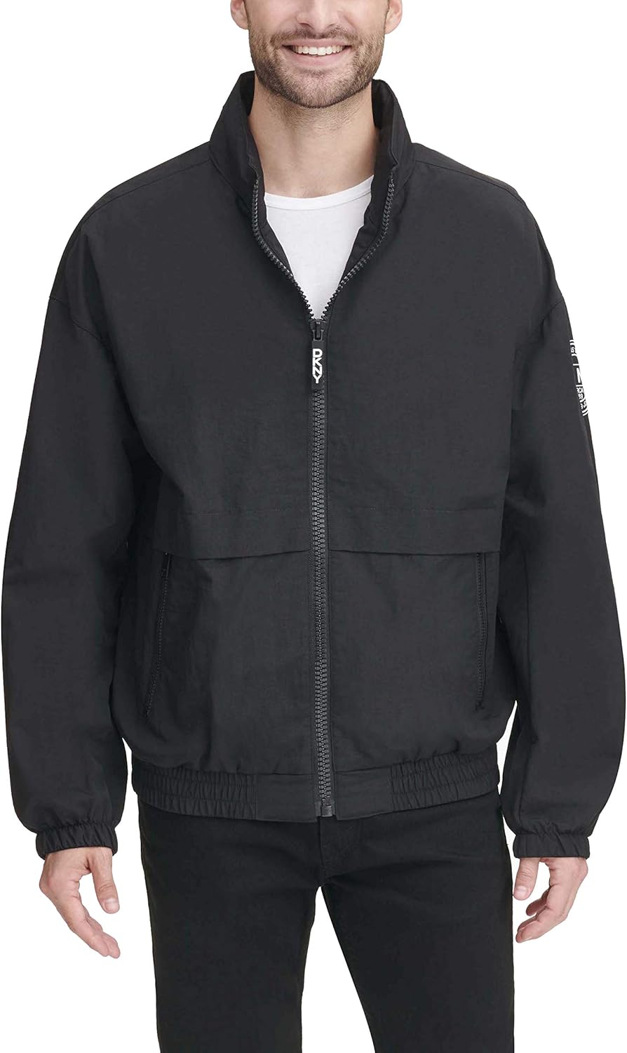 DKNY mens Water Resistant Taslan Windbreaker Jacket at  Men’s Clothing store