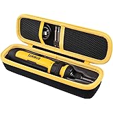 co2CREA Hard Travel Case for DEWALT NEW FLEXDRIVE Cordless Screwdriver DWHT66719 (Black Case + Yellow Zipper)