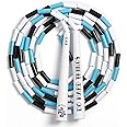 Elite Jumps - Do Hard Things Edge Beaded Jump Rope - For All Ages - Durable & Lightweight - 10ft Long Adjustable Rope - Tangle-Free - Shatterproof 1” Beads - Long Edge Handles