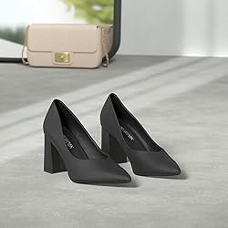 DREAM PAIRS Women’s High Chunky Closed Toe Block