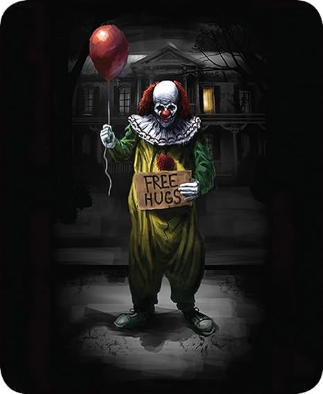 Amazon Com Regal Comfort Free Hugs Scary Clown Faux Fur Queen Size Blanket Home Kitchen