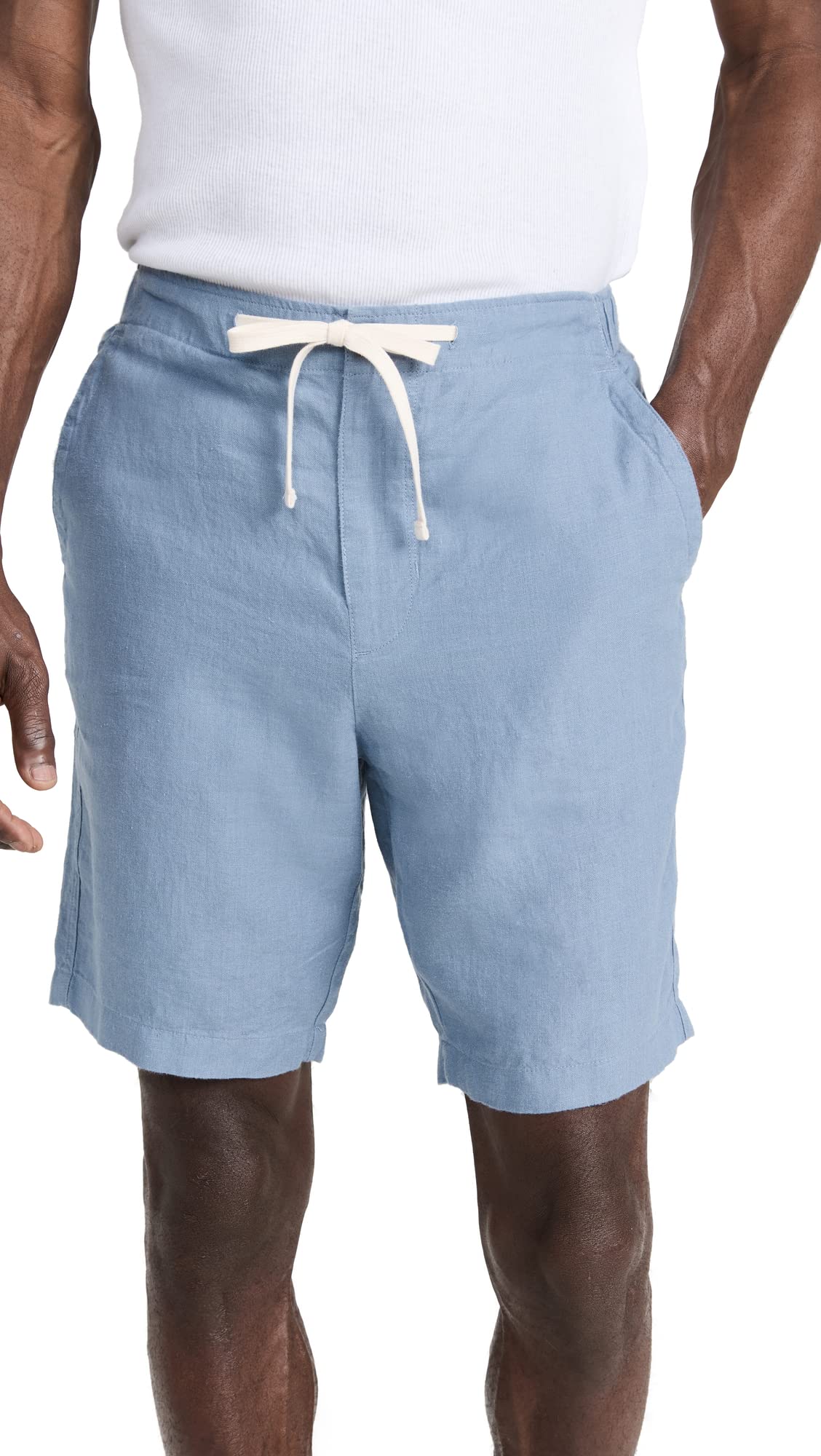 Vince Mens Lightweight Hemp Short, Pacific Blue, Small