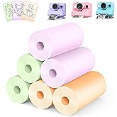 Kids Camera Instant Photo Printing Paper Roll, 6 Rolls Leebotree Thermal Print Refill Fit for Most Kids Instant Camera Includes ESOXOFFORE/Dylanto/DUDUDRAGON/Cimizi (2purple-2orange-2green)