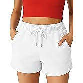 ROSS CAMP Womens Shorts - SweatShorts Workout Gym Shorts for Women Trendy Fashion Athletic Casual Summer Lounge Sweat Bermuda