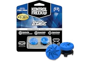 KontrolFreek FPS Freek Edge for PlayStation 4 (PS4) and PlayStation 5 (PS5) | Performance Thumbsticks | 1 High-Rise Convex, 1