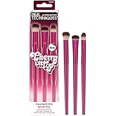 Real Techniques Cherry On Top MesmerEYES Brush Trio, Limited Edition Makeup Brush Set, Synthetic Bristles, Eyeshadow Blending