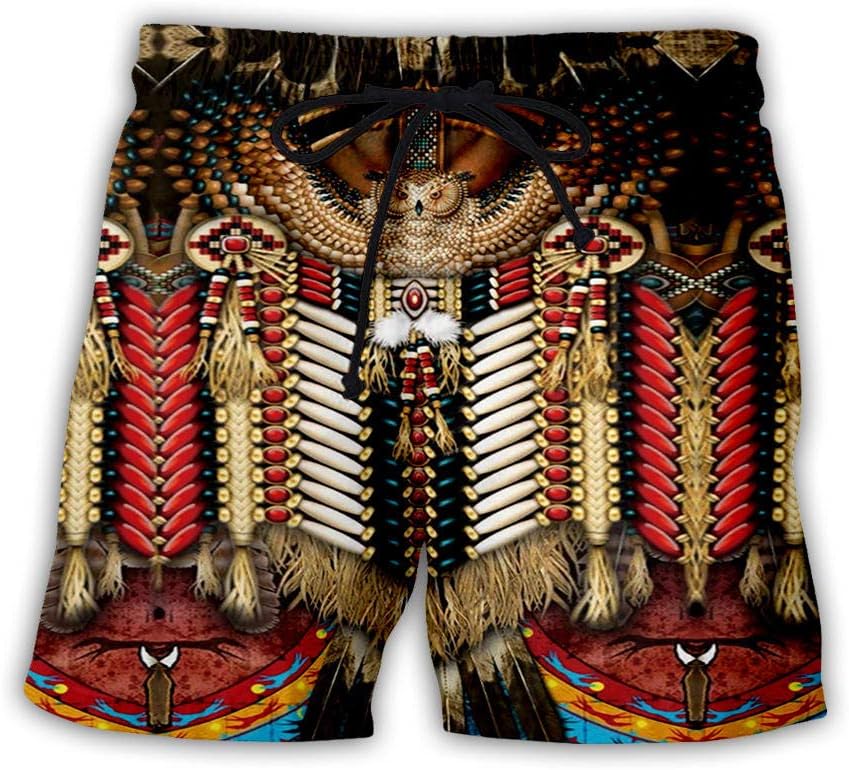 Board Shorts Indian Ethnic Style 3D Printed Men's Digital Printed Shorts