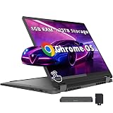 Lenovo Flex 5i Chromebook Plus 14" WUXGA Touchscreen 2-in-1 Laptop, Intel Core i5-1334U, 8GB LPDDR4x, 1.25TB Storage (256GB SSD+1TB Docking Station), Backlit Keyboard, FHD Camera, Chrome OS, Gray