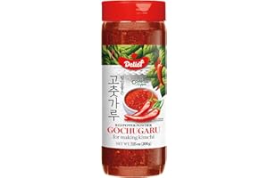 DELIEF Red Pepper Chilli Powder - 100% Gochugaru Flakes, Authentic Medium Grind for Kimchi & Spicy Dishes, 7.05oz (200g) 1 Pack