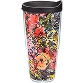 Tervis Kelly Ventura - Floral Collection Made in USA Double Walled Insulated Tumbler Travel Cup Keeps Drinks Cold & Hot, 24oz - Classic, Bright Floral