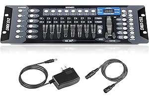 MAD OWL DMX Controller for dj Lights Dmx512 Light Controllers 192 Channel DMX Board with Cables 2m/6.6 ft Dmx-512 Lighting Console for Control Stage Light