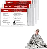 HONYAO Emergency Blanket 3pcs 210x160cm Foil Thermal Survival Blanket view 1