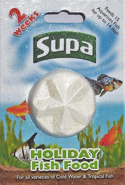 Supa Aquarium Holiday Fish Food 14 Days Pack of 6 Easy To Use