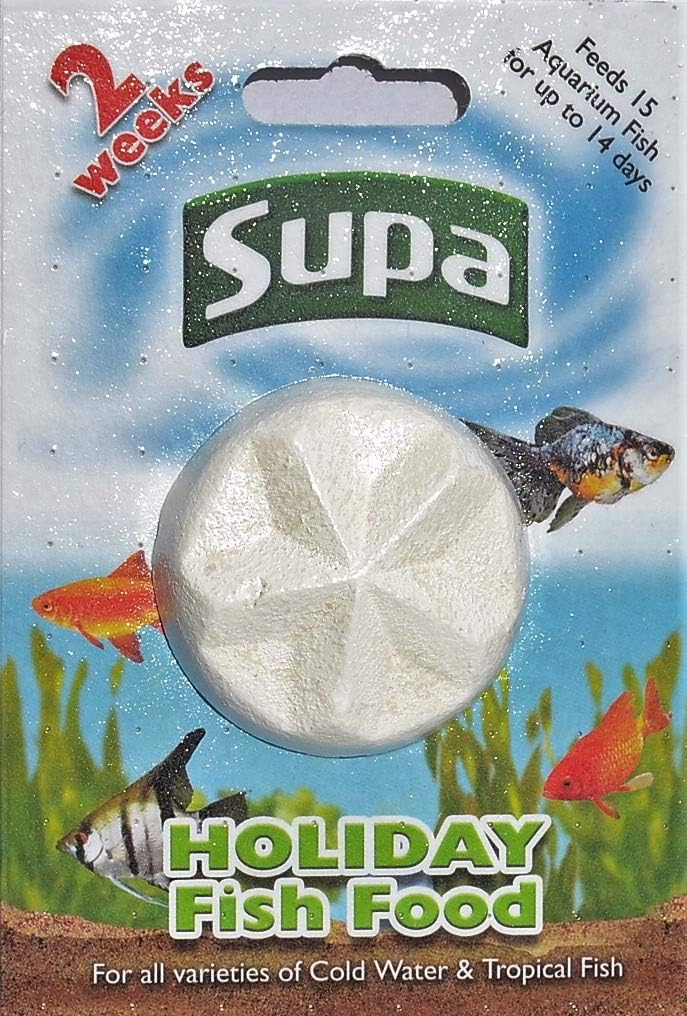 Supa Aquarium Holiday Fish Food 14 Days Pack of 6 Easy To Use