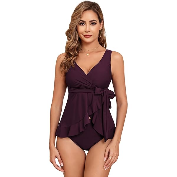 Womens Swimwear Rosewe Swimwear Rosewe Flounce Polka Dot High