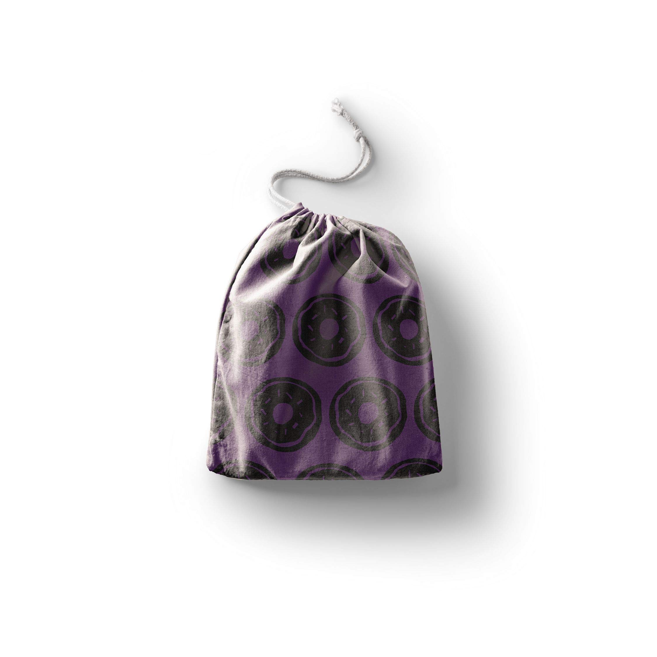 Bonamaison Printed Cotton Produce Bag with Drawstring, Reusable Grocery Bag, Biodegradable Eco-Friendly Bags, Travel Pouch, Sachet Bags, Shopping Bag, Eco Friendly, Foldable, Size: 30x40 Cm