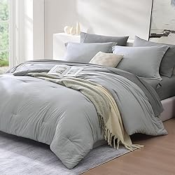 WRENSONGE Light Grey Full Size Comforter, 7 Pieces