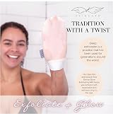 SERAPHIC SKINCARE Divine Glow Exfoliating Mitt 2pcs – Vegan Viscose Body Scrub view 7