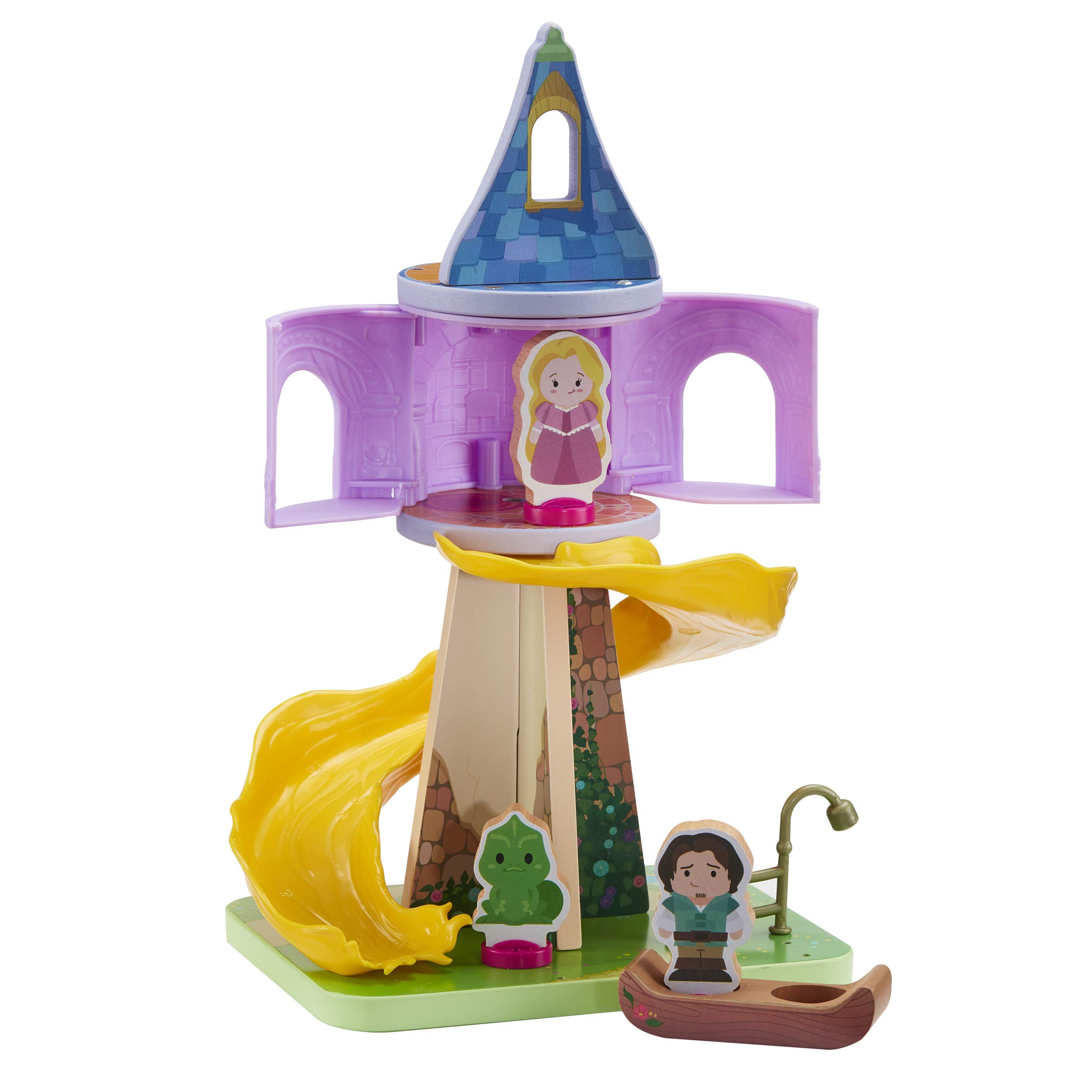 Disney Princess WOODEN RAPUNZELS TOWER PLAYSET Beautiful Preschool Wooden Toy, Imaginative Play, FSC Certified Sustainable, Gift For 2-5 Year Old