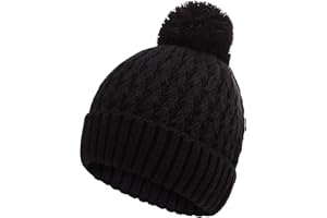 Peninpha Winter Hat for Kids Children, Girls Beanie with Pom Pom, Girls Accessories Knit Beanies Cap Age 7-12