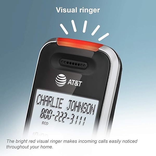 AT&T BL102-3 DECT 6.0 3-HANDSET CORDLESS PHONE FOR HOME WITH ANSWERING MACHINE, CALL BLOCKING, CALLER ID ANNOUNCER, AUDIO ASSIST, INTERCOM, AND UNSURPASSED RANGE, SILVER/BLACK