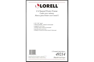 Lorell Stylish Poster Frame, 24" x 36" (49214),Black