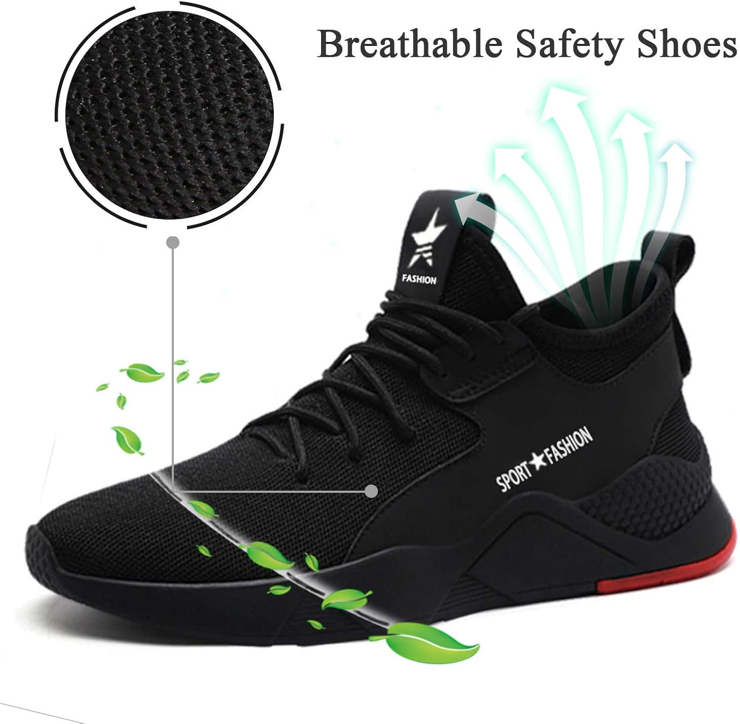 women's fashion steel toe shoes