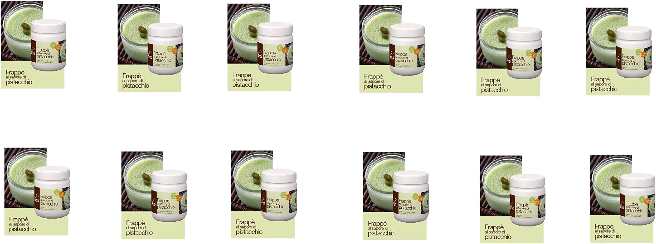 Diet Zero – Frappe 'Pistachio 12 Packs x 200 Grams Protein, Rich In Vitamins and Minerals