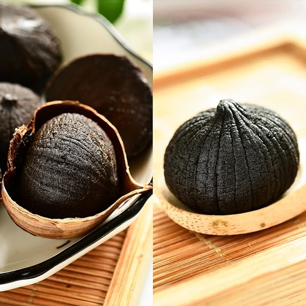 RIORAND BLACK GARLIC 908G / 2 POUNDS WHOLE PEELED BLACK GARLIC AGED FOR FULL 90 DAYS BLACK GARLIC JAR EQUAL TO 4LBS OF WHOLE BLACK GARLIC (908G / 2 POUND)