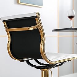 DM Furniture White Barstools Bar Height Set of 2