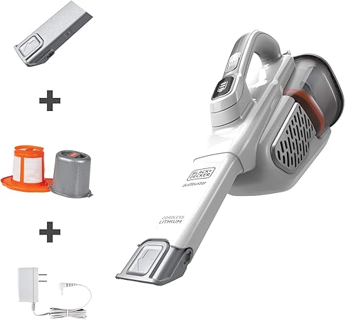 BLACK + DECKER Aspiradora de mano antipolvo Blanco