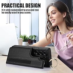 XIMAND for Samsung Galaxy Z Fold 5 Wallet Case with