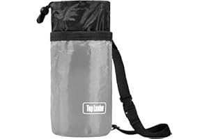 GVRGO Chalk Bag for Rock Climbing - Drawstring Rock Climbing Chalk Bag Bouldering Chalk Bag Bucket for Rock Climbing Gym Weight Lifting Gymnastics Crossfit Outdoor Indoor