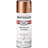 Rust-Oleum Stops Rust Bright Coat Metallic Spray Paint, Rose Gold | Rust Resistant | Indoor and Outdoor | Beautiful Finish on Metal, Wood &amp; More | Comfort Tip | Any Angle Spray