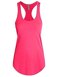 Womens Active Racerback Tank Top Soft Casual