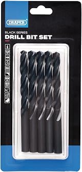 Draper 5pc Black HSS Drill Bit 12.0mm x 151mm 08847 for Metal Wood Plastic view 2