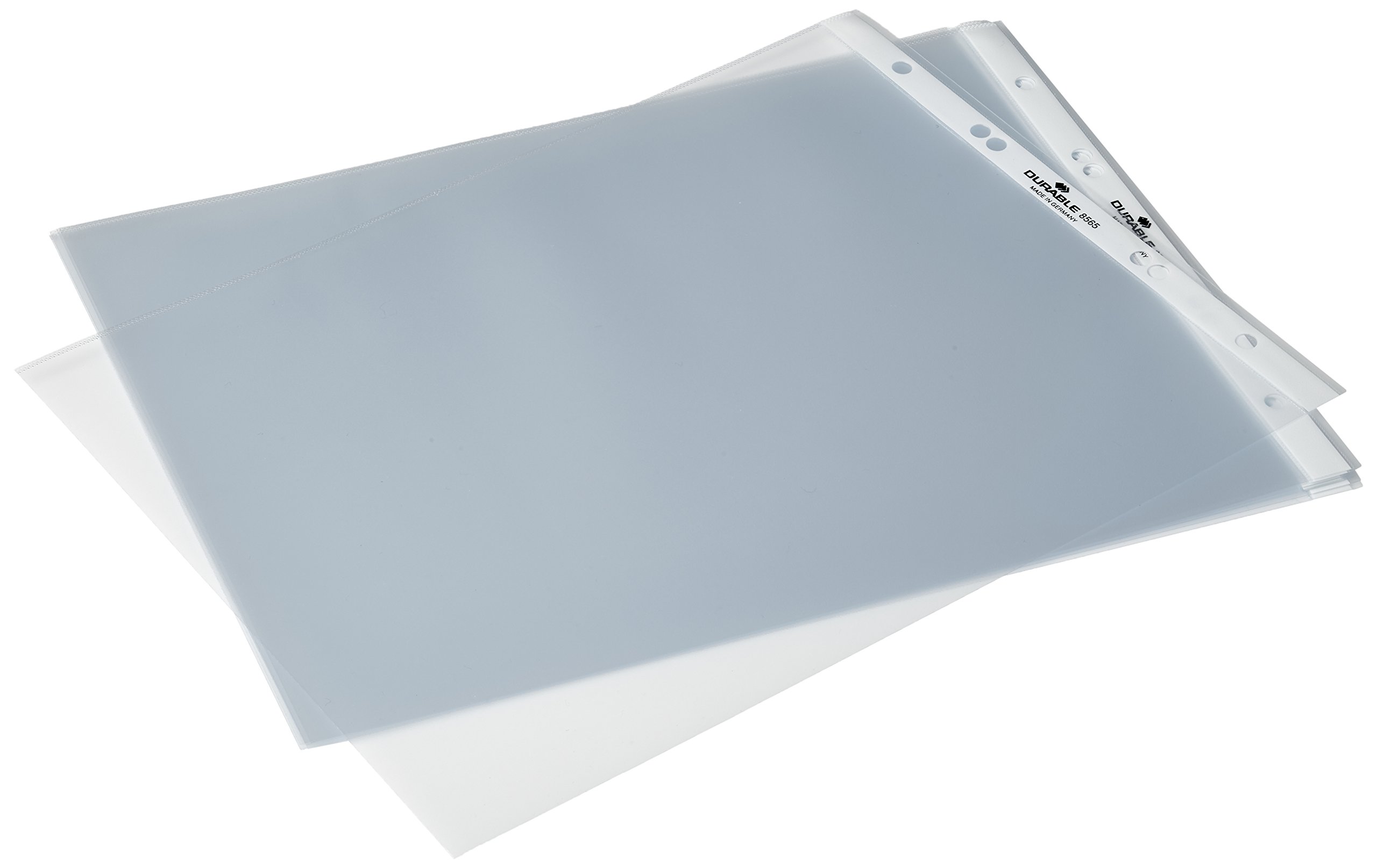 Durable Punched Pockets for 8560 and 8564 A4 Portrait Table Top Presenter - Pack of 10 - Transparent