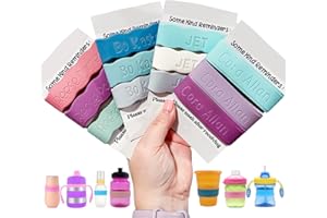 Personalized Baby Bottle Labels for Daycare School Summer Camp Customized Children's Water Bottle Name Bands Custom Engraved 