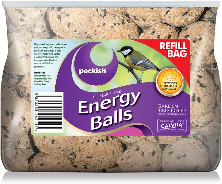 Peckish Energy Suet Fat Balls for Wild Birds Pack of 25 Amazon.co.uk