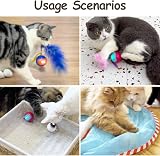 Migipaws Automatic Interactive Cat Toy Ball with Feather Tail view 4