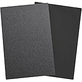 ABS Plastic Sheet 1/8 Inch Thick 2 Pack 12" x 16" x 3mm Thermoplastic | Black Moldable Panel Smooth &amp; Textured Finish High Tensile for DIY Crafts Car Interiors Home Decoration (Black, 12''&times;16'')