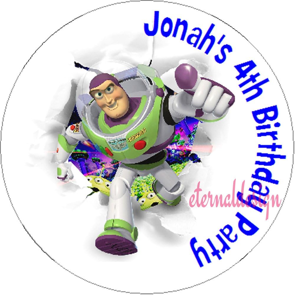 Pack of 15 Toy Story Personalised Circle Stickers with Glossy Finish KBCS012
