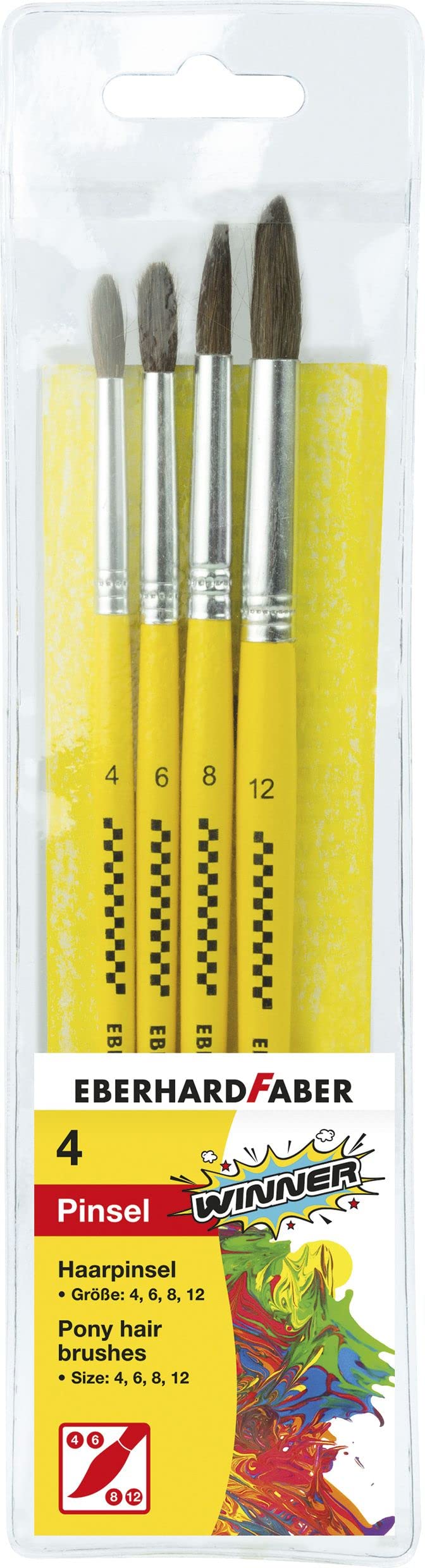 Eberhard Faber 579922 - Hair Brush, Set of 4