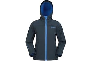 Mountain Warehouse Exodus Kids Softshell Jacket With Hood - Girls Boys Coat