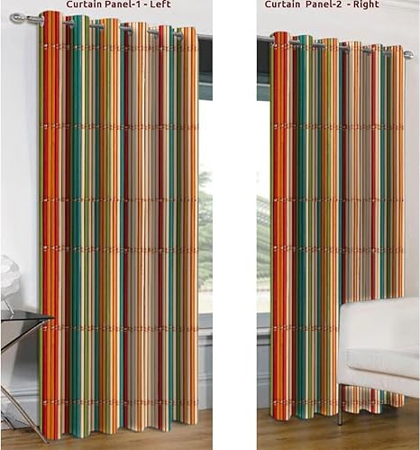 Buy Active Elements Printed Blackout Darkening 3 Layer Eye Let Curtain For Bedroom Drawing Room Etc Size 54 X 63 Inch One Panel Price Print Design Bamboo Texture Online At Low