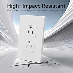 ThunderWay Matte White Decorator Receptacle Outlet