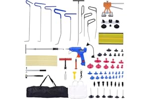 Noliven 89 Pcs Paintless Dent Repair Kit, Auto Body Dent Remove, Car Dent Puller, 10 pcs Dent Removal Rods for Auto Dent Remo